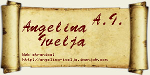 Angelina Ivelja vizit kartica